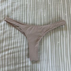 frankie’s bikinis brown shimmer bottoms